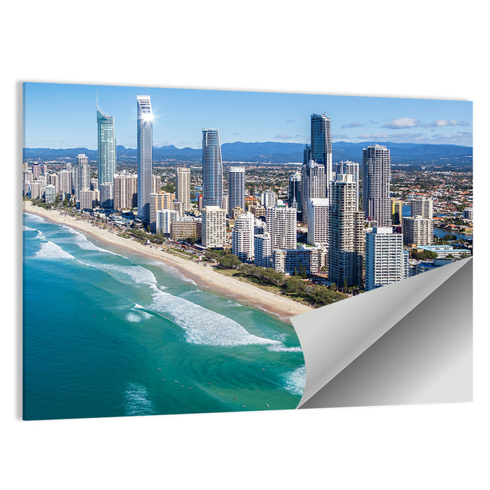 Surfers Paradise Skyline, Gold Coast Wall Art as a poster print