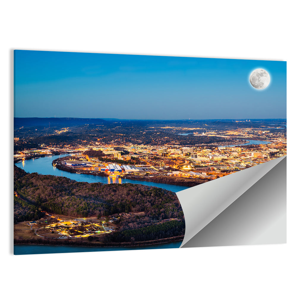 Chattanooga Night Skyline Wall Art