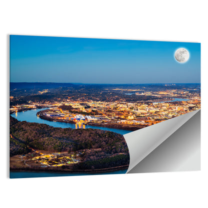 Chattanooga Night Skyline Wall Art