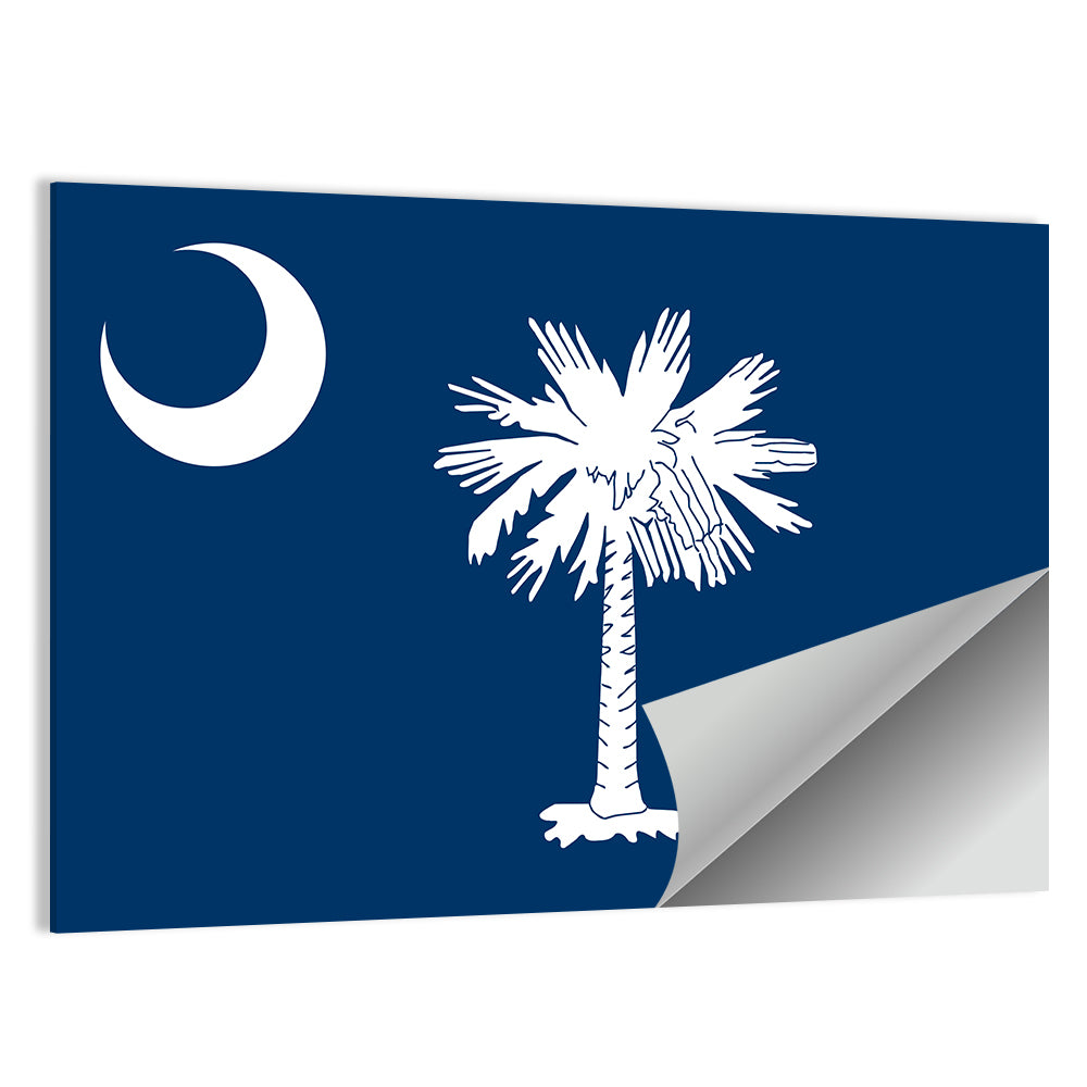 South Carolina Flag Graphic Wall Art