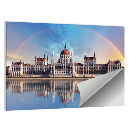 Budapest Parliament Reflection Wall Art
