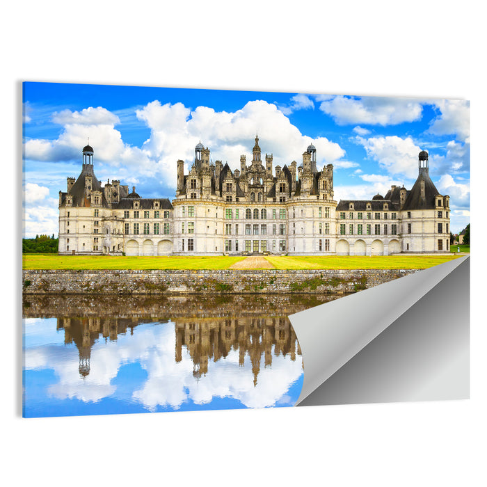 Château De Chambord Reflection Wall Art as a poster print