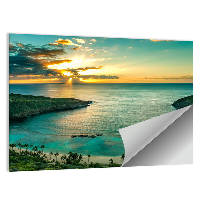 Sunrise Over Hanauma Bay Wall Art as a poster print
