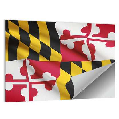 Flag Of Maryland State Wall Art