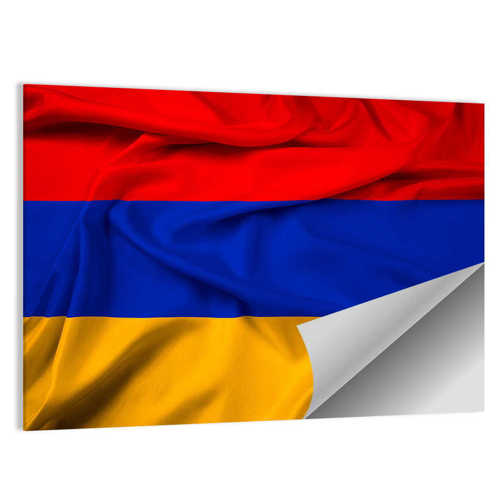 Waving Armenian Flag Wall Art