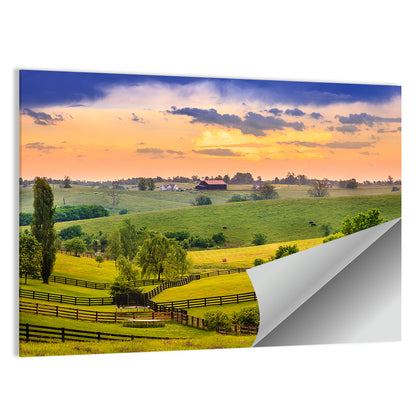 Kentucky Farm at Dusk Wall Art