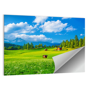 Valley In Alpine Mountains Austria Wall Art