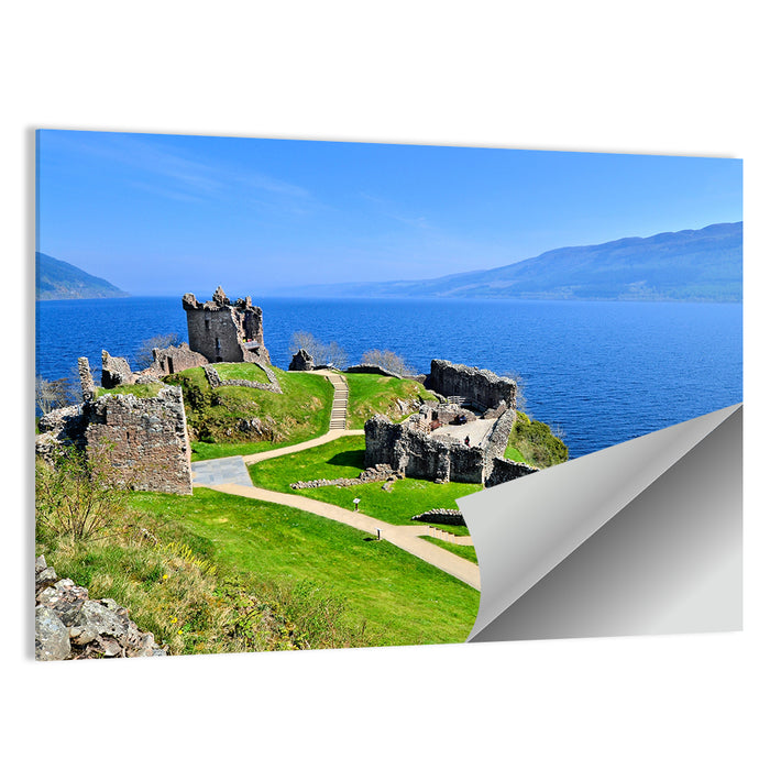 Urquhart Castle Ruins Wall Art as a poster print