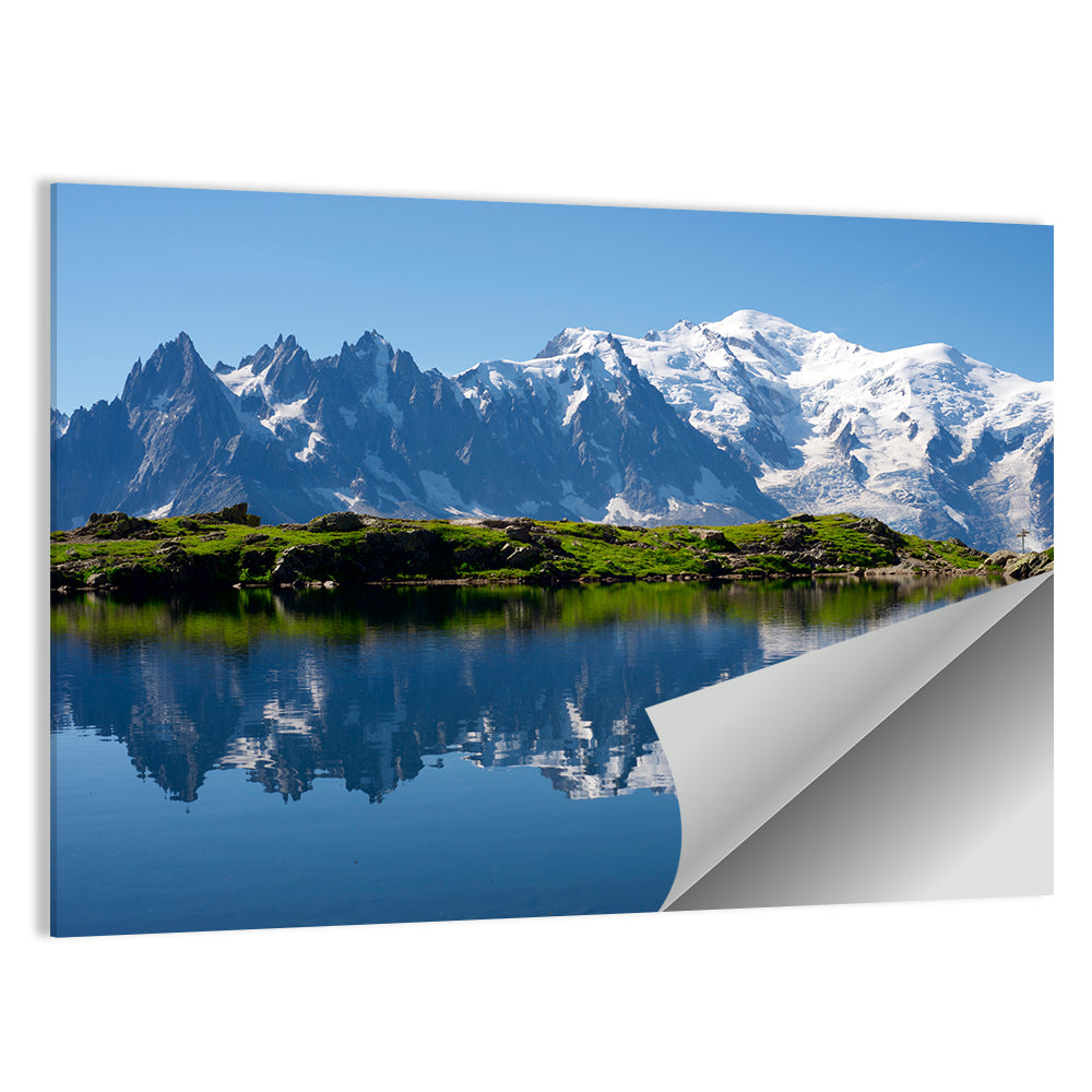 Mont Blanc Reflected in Cheserys Lake Wall Art
