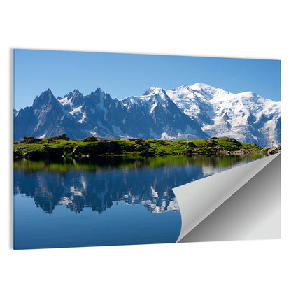 Mont Blanc & Cheserys Lake Wall Art