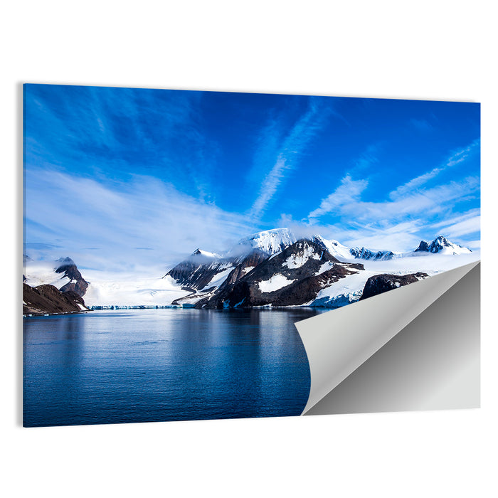 Antarctic Glacier Reflection Wall Art as a poster print