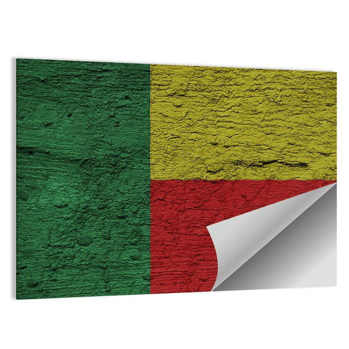 Flag of Benin Wall Art as a poster print