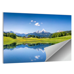 Idyllic Summer In The Alps Wall Art