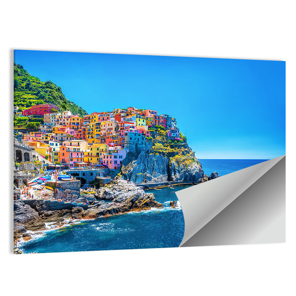 Manarola Cliffside Village Wall Art