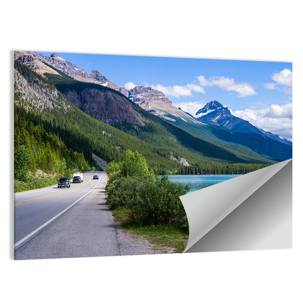 Waterfowl at Banff Lake Wall Art