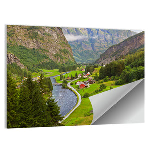 Flam Village Norway Wall Art