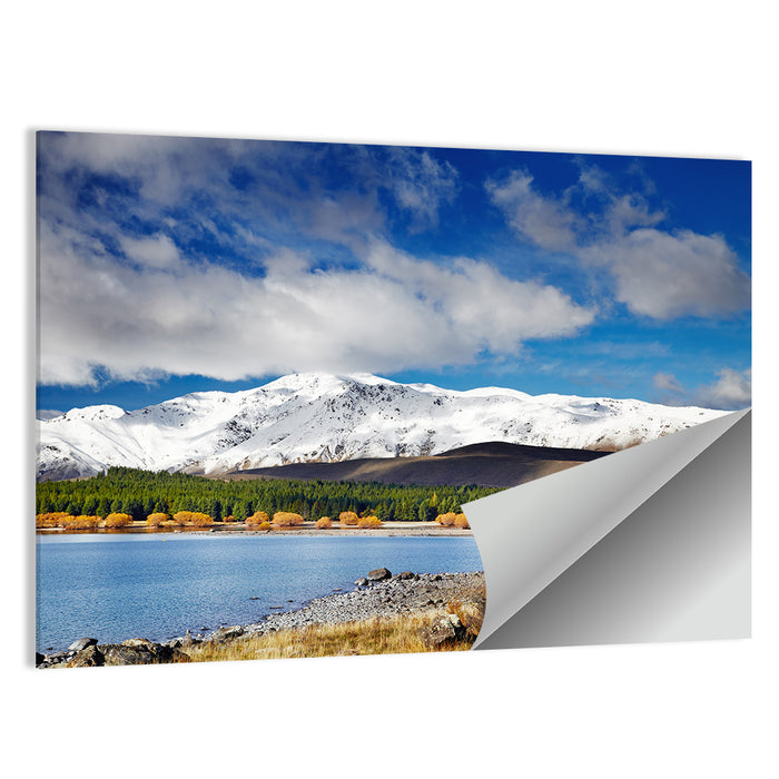 Lake Tekapo Autumn View Wall Art as a poster print