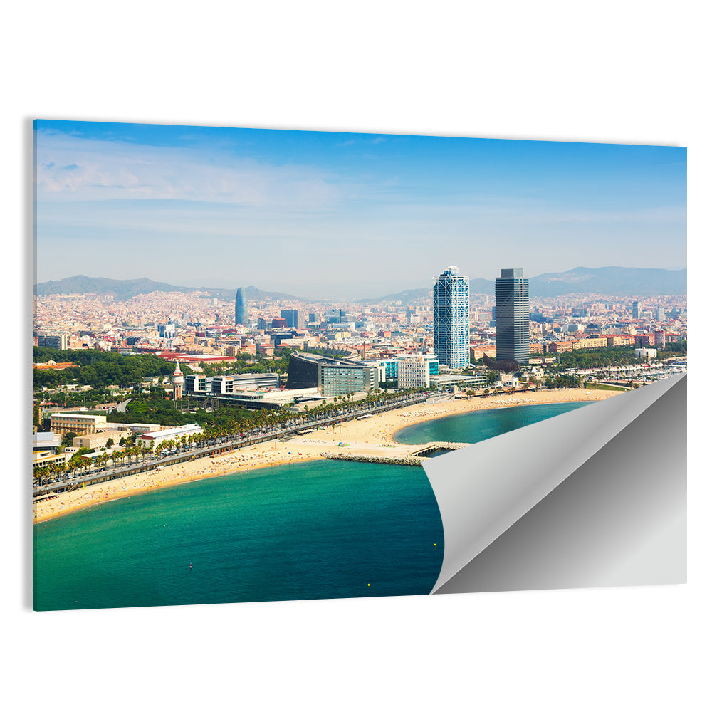 Barcelona from the Mediterranean Wall Art