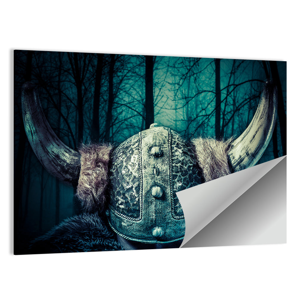 Horned Viking Helmet Wall Art