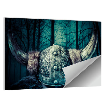 Horned Viking Helmet Wall Art