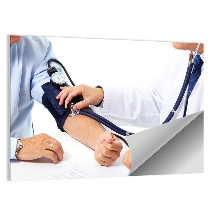 Blood Pressure Measurement Wall Art as a poster print
