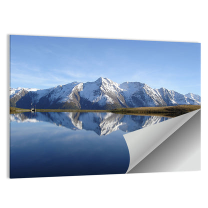 Bettmersee Mountain Reflection Wall Art