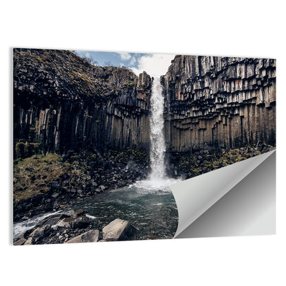 Svartifoss Basalt Waterfall Wall Art
