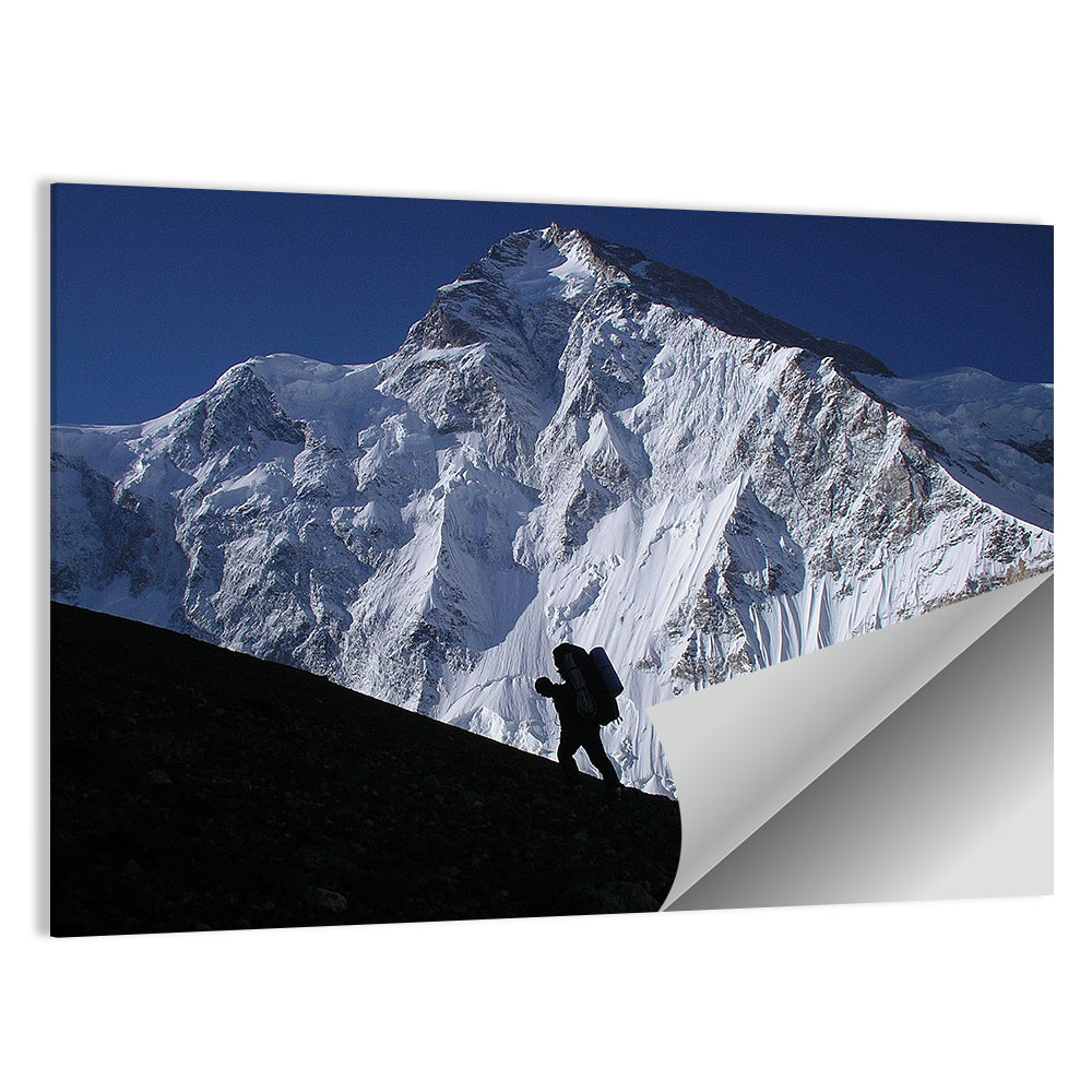 Mountain Climber Silhouette Wall Art