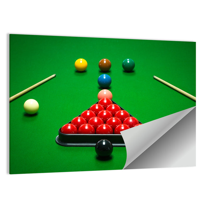Triangular Snooker Rack Wall Art as a poster print