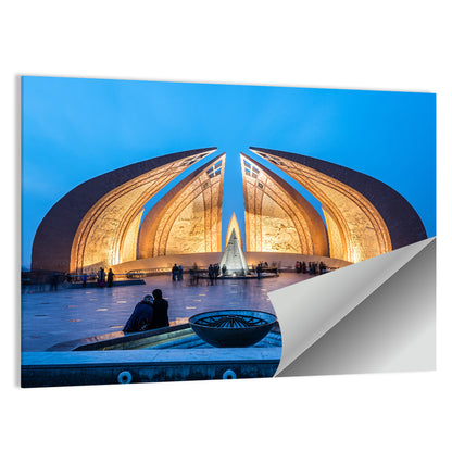 Pakistan Monument at Blue Hour Wall Art