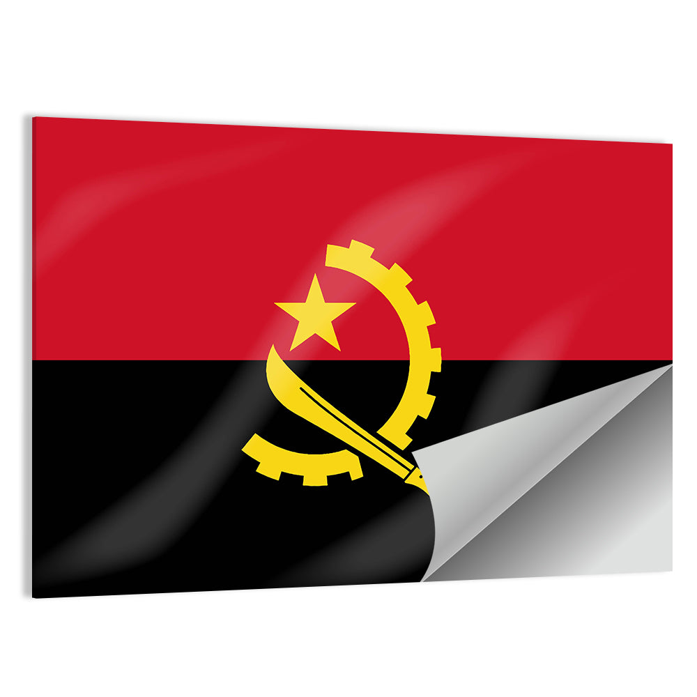 Flag of Angola Wall Art