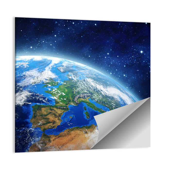 Earth from Orbit Wall Art as a poster print