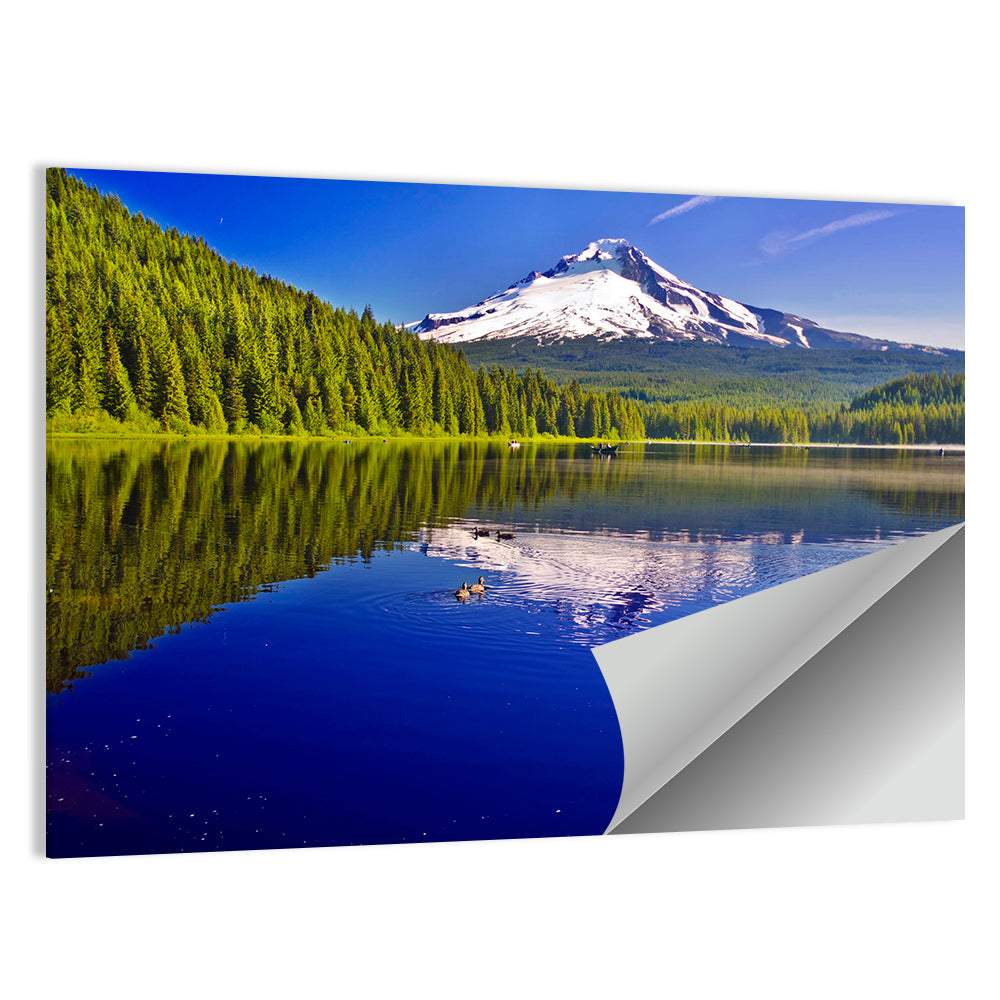 Mt Hood Reflected in Trillium Lake Wall Art