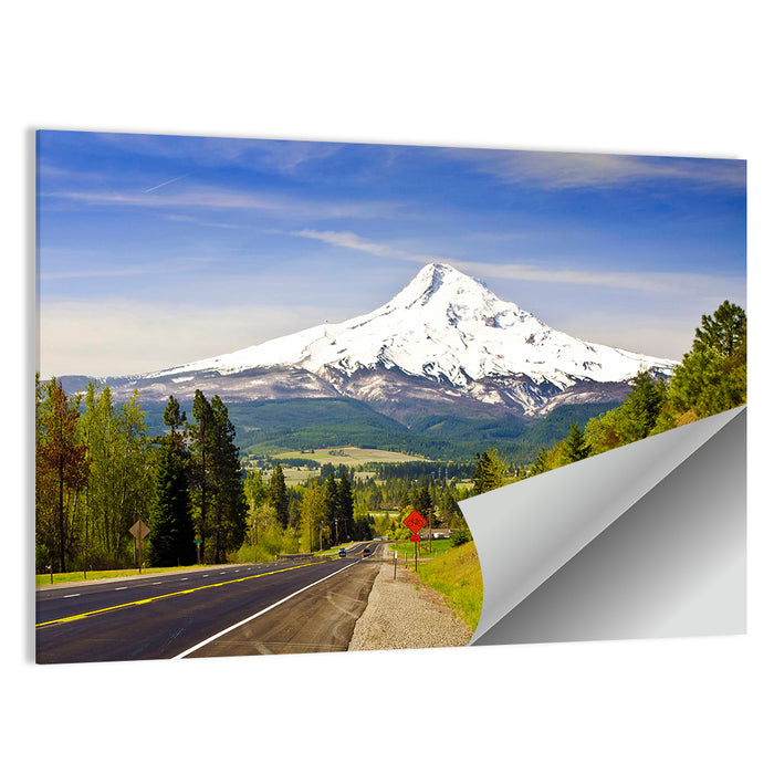 Road to Mount Hood Wall Art as a poster print