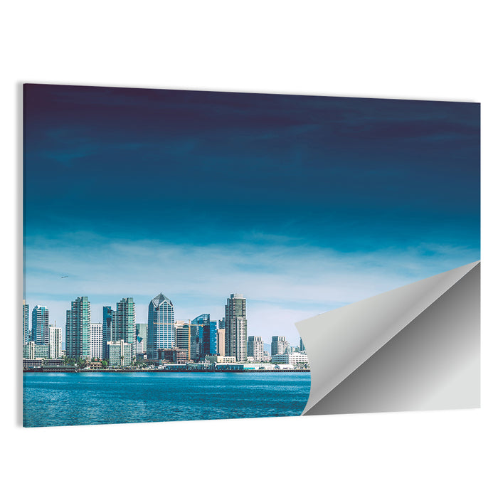 San Diego Bay Skyline Wall Art as a poster print