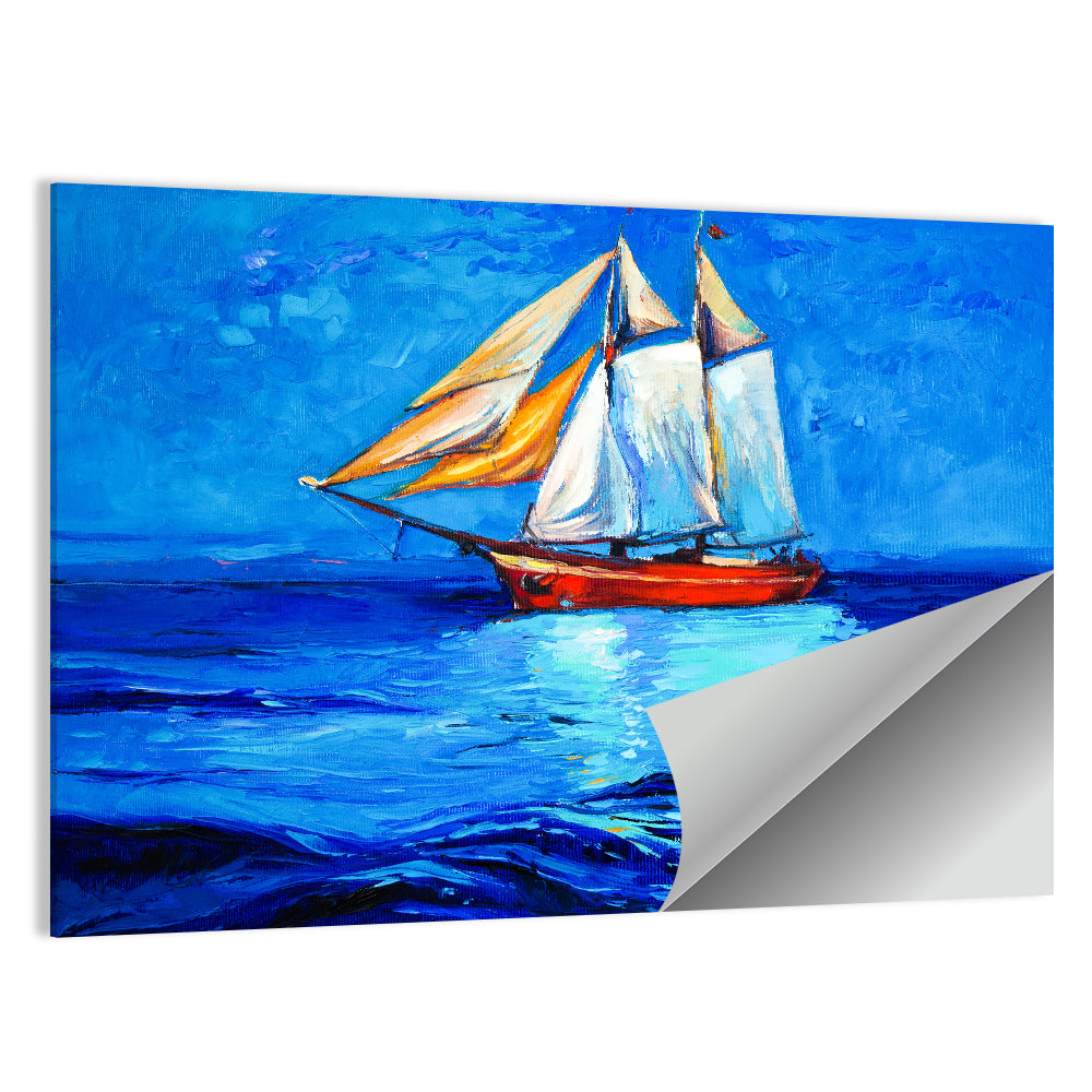Sailboat at Golden Hour Wall Art