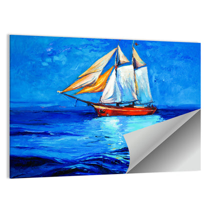 Sailboat at Golden Hour Wall Art