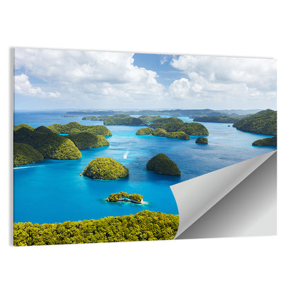 Rock Islands Aerial View Wall Art