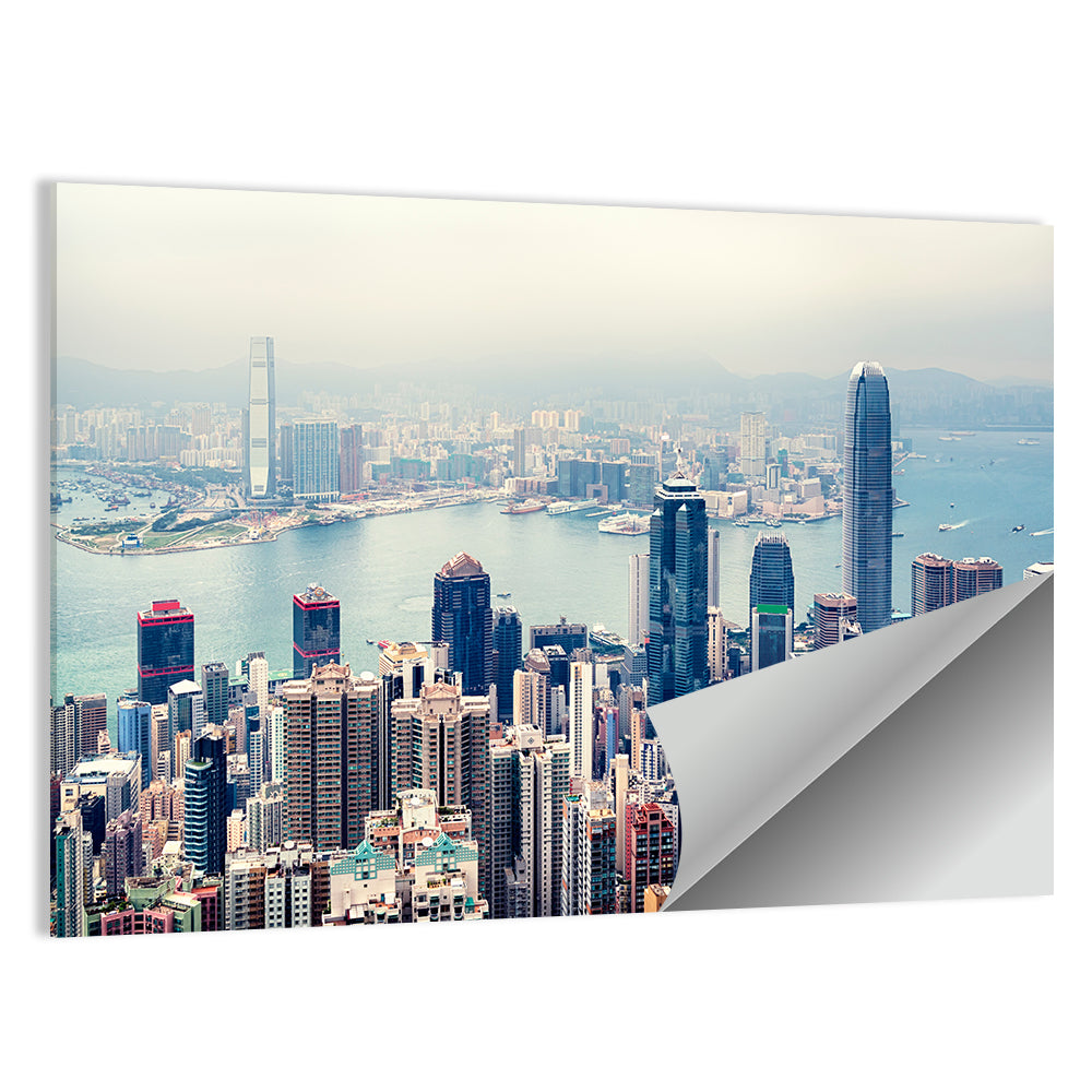 Victoria Harbour Hong Kong Skyline Wall Art