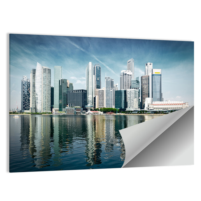 Singapore Marina Bay Skyline Wall Art as a poster print