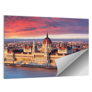 Budapest Parliament At Sunrise Wall Art