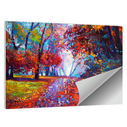 Autumn Forest Path Wall Art