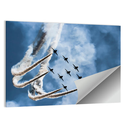Nine-jet Aerobatic Formation Wall Art