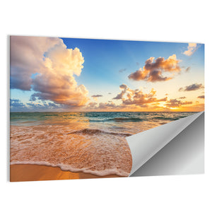 Cloudscape Over Caribbean Sea Wall Art