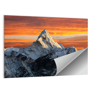 Evening View Of Ama Dablam Wall Art