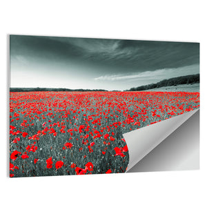 Red Field Poppies Wall Art