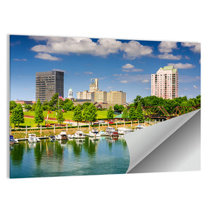 Augusta Downtown Skyline Wall Art