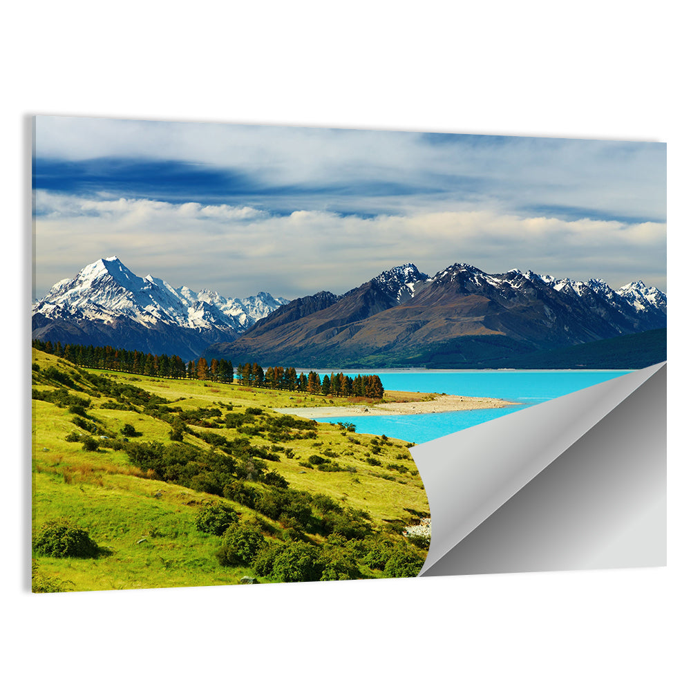 Mount Cook Over Lake Pukaki Wall Art