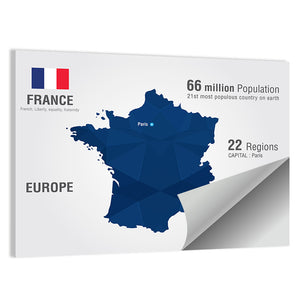 France Map Wall Art