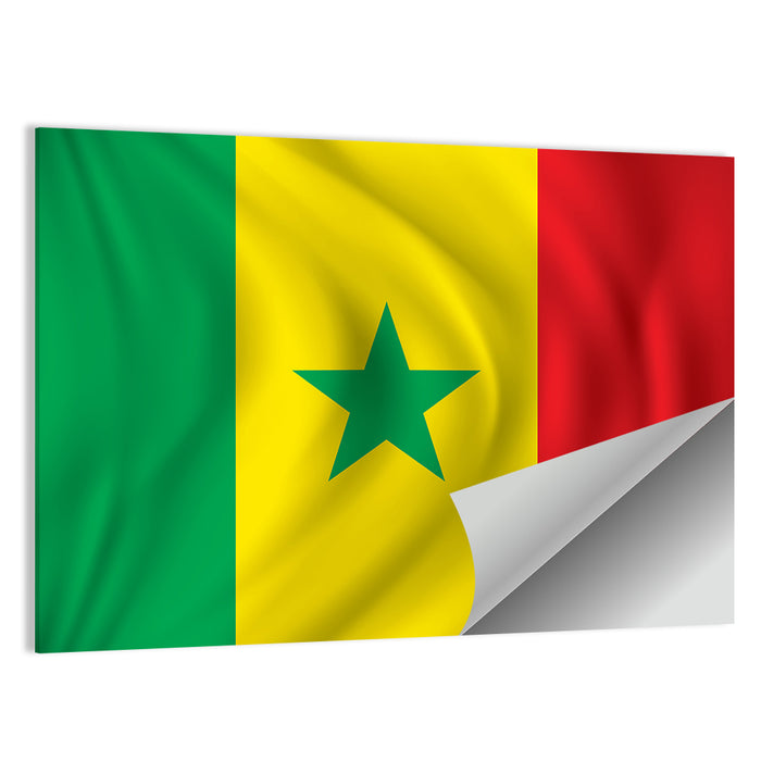 Flag of Senegal Wall Art as a poster print